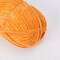 Chenille Yarn Blanket Yarn Light Worsted Weight Yarn for Knitting Fancy Yarn for Crochet Weaving DIY Craft Total Length 200m (218yds, 100g)_Orange